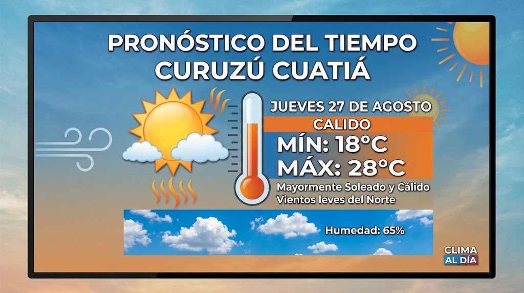 Datos del tiempo para el dia de hoy